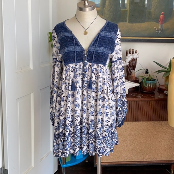 Spell Elle Boho Dress in Indigo - Picture 6 of 12